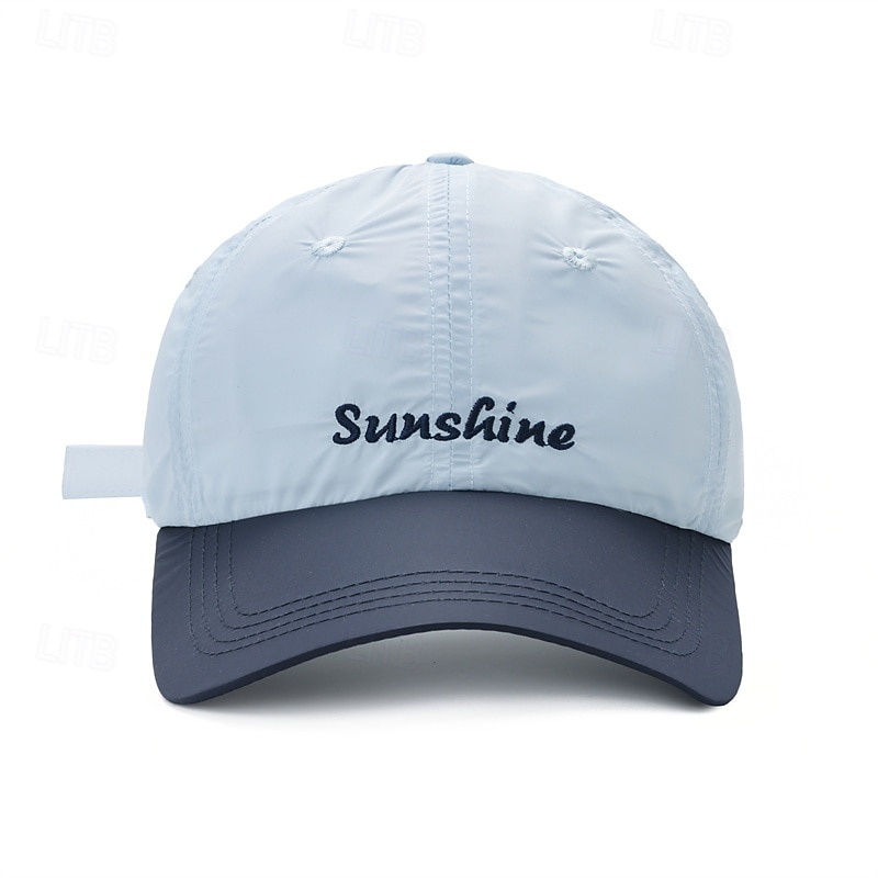 Baseball Cap Tennis Cap Men's Cap Multi Color Patchwork Breathable Quick Dry for Tennis Baseball Running Summer White Pink Red4
