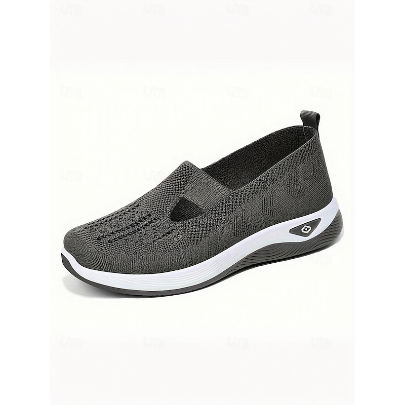 Women's Green Slip-On Athletic Sneakers with Breathable Mesh, Arch Support, Perfect for Walking and Casual Wear 20