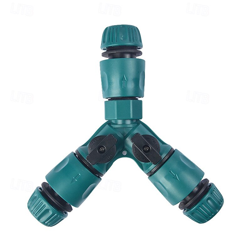 Y-Type Three-Way Connector with Three 1/2" Quick-Release Fittings, Water Pipe Splitter2