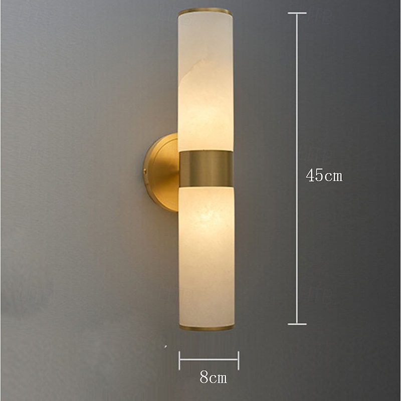 Modern Indoor Wall Lights Bedroom Dining Room Copper Marble Wall Light for Bedroom 110-120V 220-240V 5 W2
