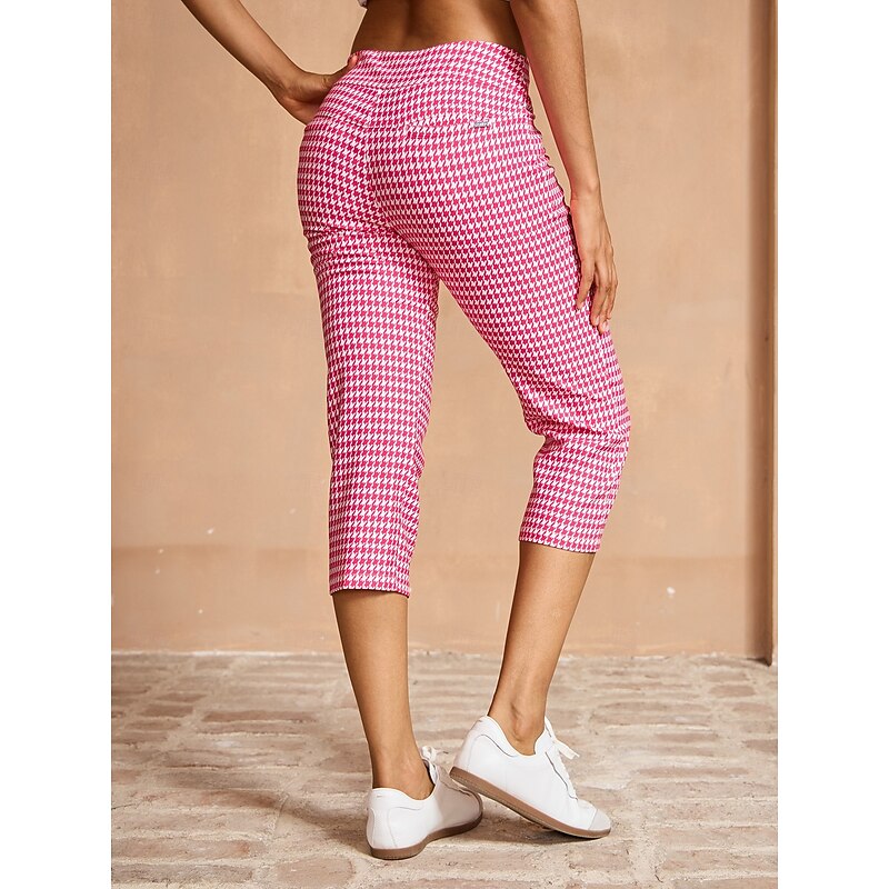 Women's Golf Pants Yan pink Black Rose Red Bottoms Ladies Golf Attire Clothes Outfits Wear Apparel2