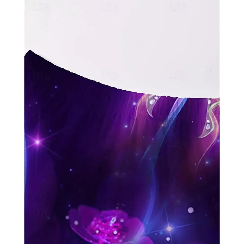 Girls' 3D Butterfly T-shirt & Shorts Set Short Sleeve Summer Spring Sports Fashion Daily Kids 4-12 Years Crew Neck Outdoor Vacation Sports Tailored Fit4