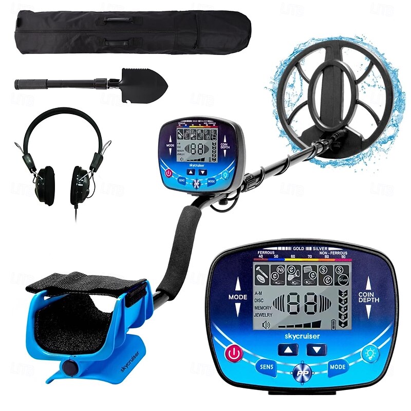 MD-910B Handheld LCD Metal Detector - Professional Gold/Silver/Copper/Iron Finder for Outdoor Treasure Hunting