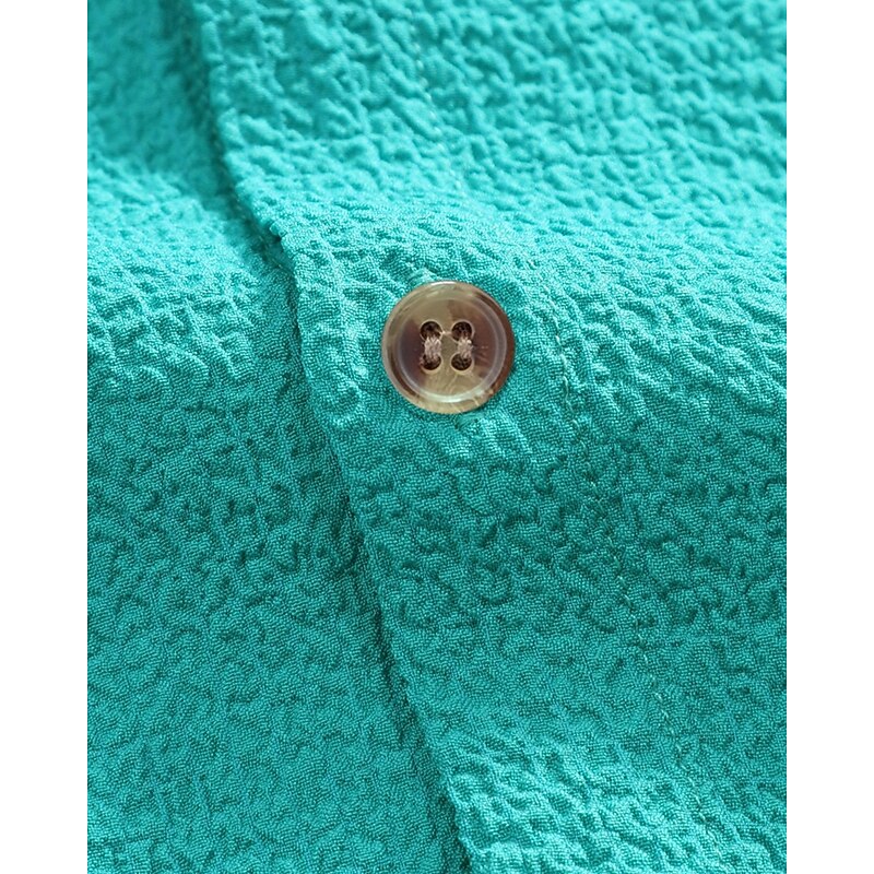 Men's Shirt Summer Shirt Casual Shirt Beach Shirt Button Up Shirt Black Blue Army Green Beige Gray Short Sleeve Plain Band Collar Vacation Hawaiian Clothing Apparel Fashion Casual Comfortable4