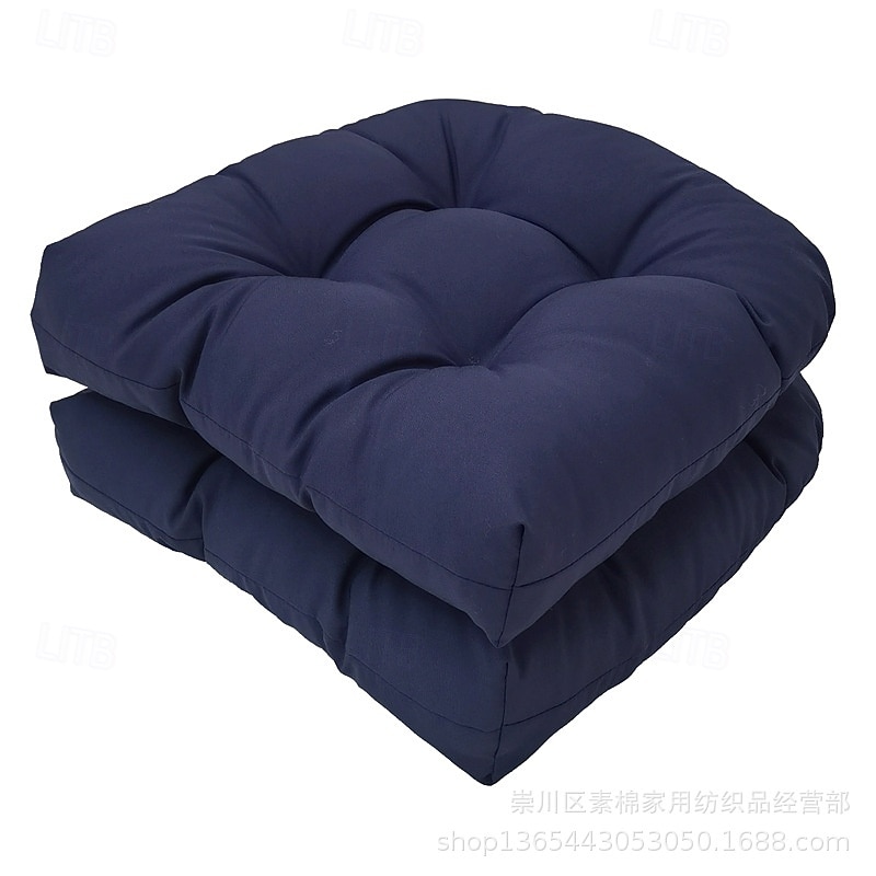 Outdoor Chair Seat Cushions Waterproof Set of 2, 19" X 19"U-Shaped Patio Chair Cushions for Patio Furniture Chairs Home Garden Decoration4