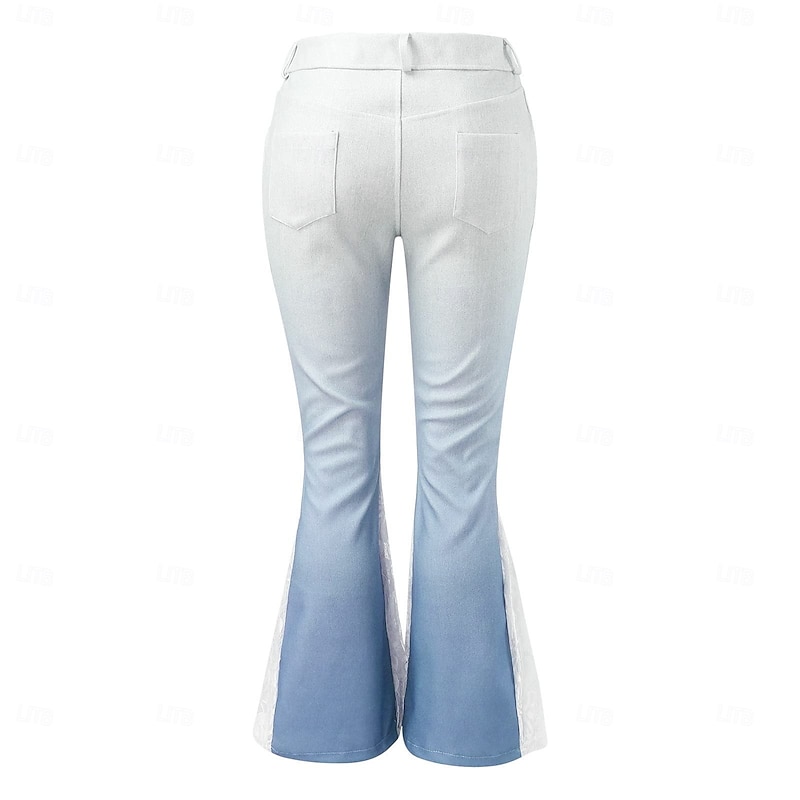 Retro Vintage Boho 1970s Bell Bottom Pants Flared Trousers Hippie mid rise Fancy Dress Women's Halloween Carnival Vacation Dailywear Music Festival Adults Pants4