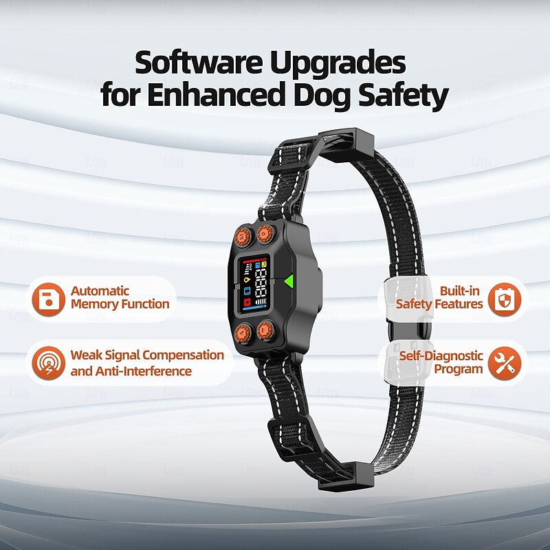 Dog Training Wireless Fence Wireless Dog 3 Modes Beep Vibration Dog Waterproof Portable Wireless Rechargable Safety Nylon ABS+PC Electronic Behaviour Aids Obedience Training For Pets2