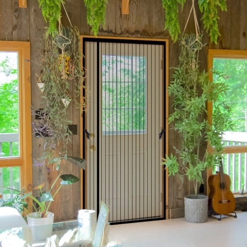 Magnetic Screen Door Mesh Screen Door Portable, Fly Or Bug Screen Magnetic Doorway for Sliding Door,Garage,Patio,Kitchen,Living,Window Room,Bedroom,Bar,Pet and Kid Easy Entry3