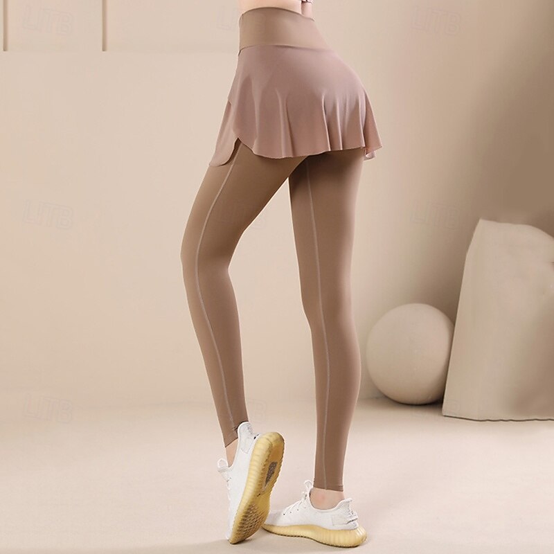 Women's Solid Colored Tennis Shirt Pleated Side Pockets Quick Dry Tennis Golf Pickleball Bottoms Black Coffee Gray Tennis Clothing2