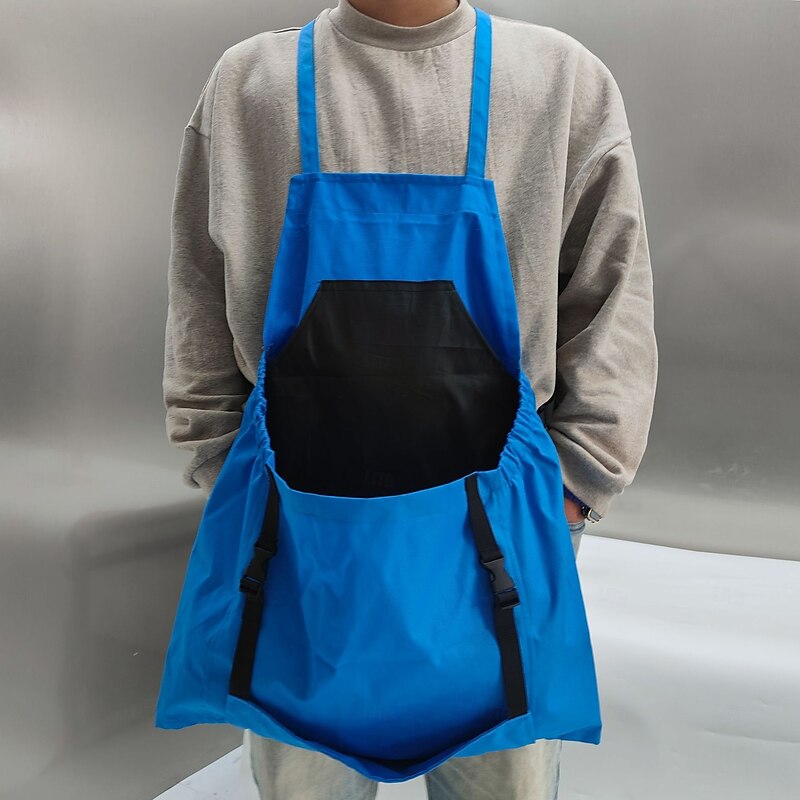 Gardening Apron with Pockets Oxford Unisex Garden Apron for Harvesting Pouch Large Capacity Waterproof Garden Apron for Women Men Multicolor, Multicolor, Large2