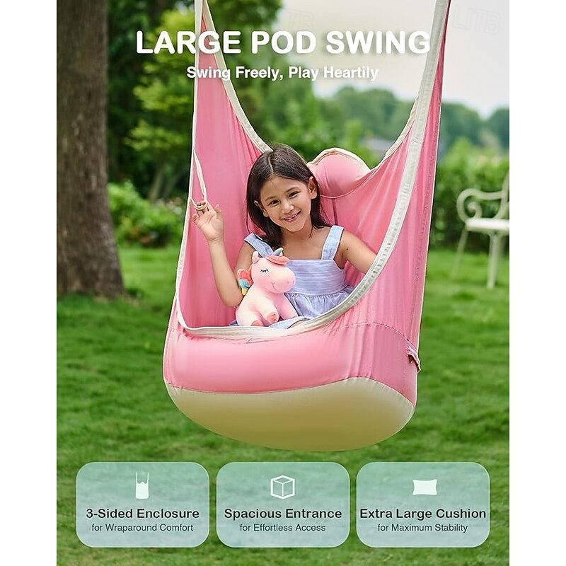 Indoor and outdoor hanging children's armchair hammock design bag swing outdoor hammock swing children's and adult universal swing chair2