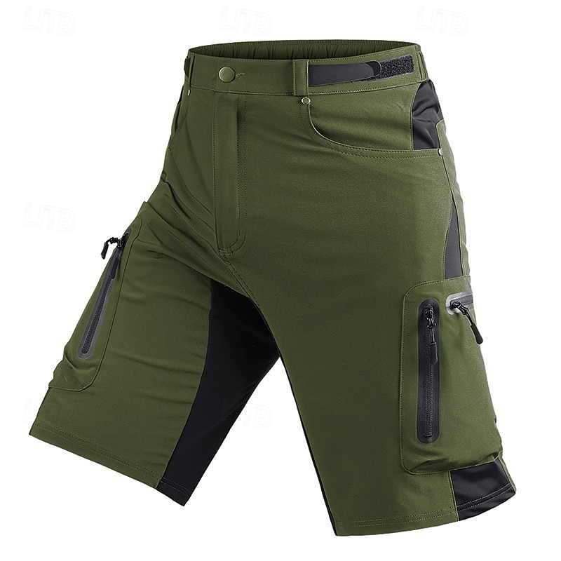 Men's Tactical Shorts Cargo Shorts Shorts Hiking Shorts Zipper Pocket Multi Pocket Color Block Comfort Wearable Knee Length Outdoor Sport Daily Fashion Casual Black Navy Blue