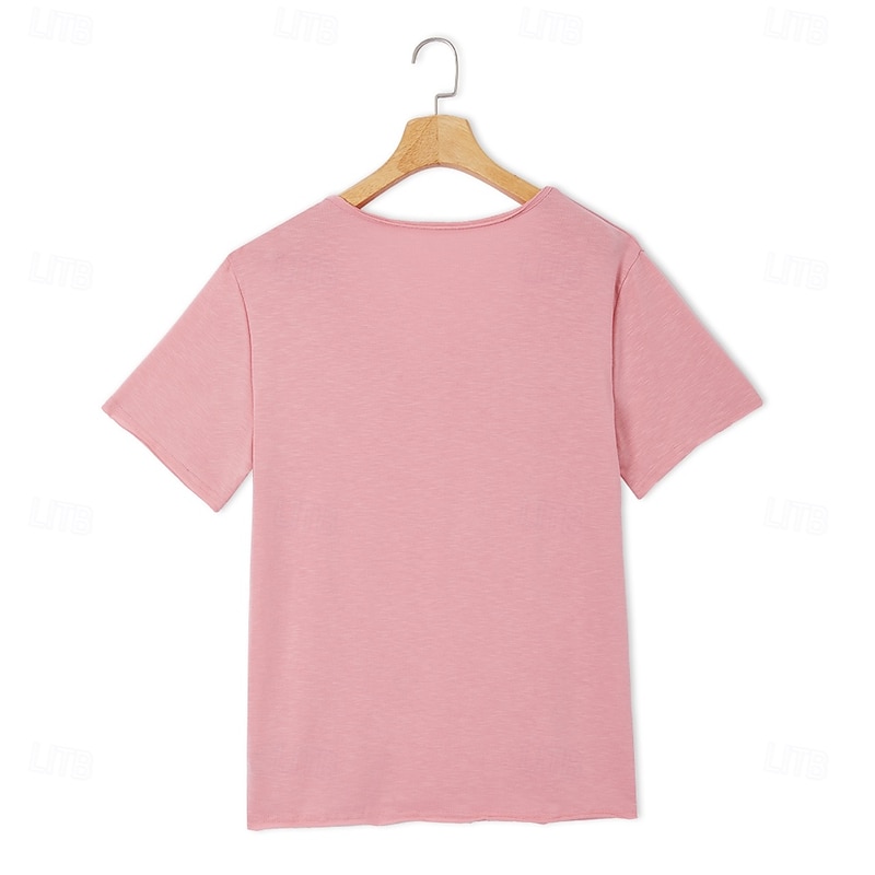 Men's Linen-Like T-shirt Short Sleeves Crew Neck Summer Plain Fashion Designer Basic Soft Vacation Street Casual Daily Pink Light Blue Beige Top Tee for Men3