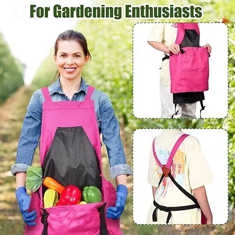 Quick Release Flowerpot Harvesting Apron Large Capacity Adjustable Bag Gardening Waterproof Garden Multifunctional