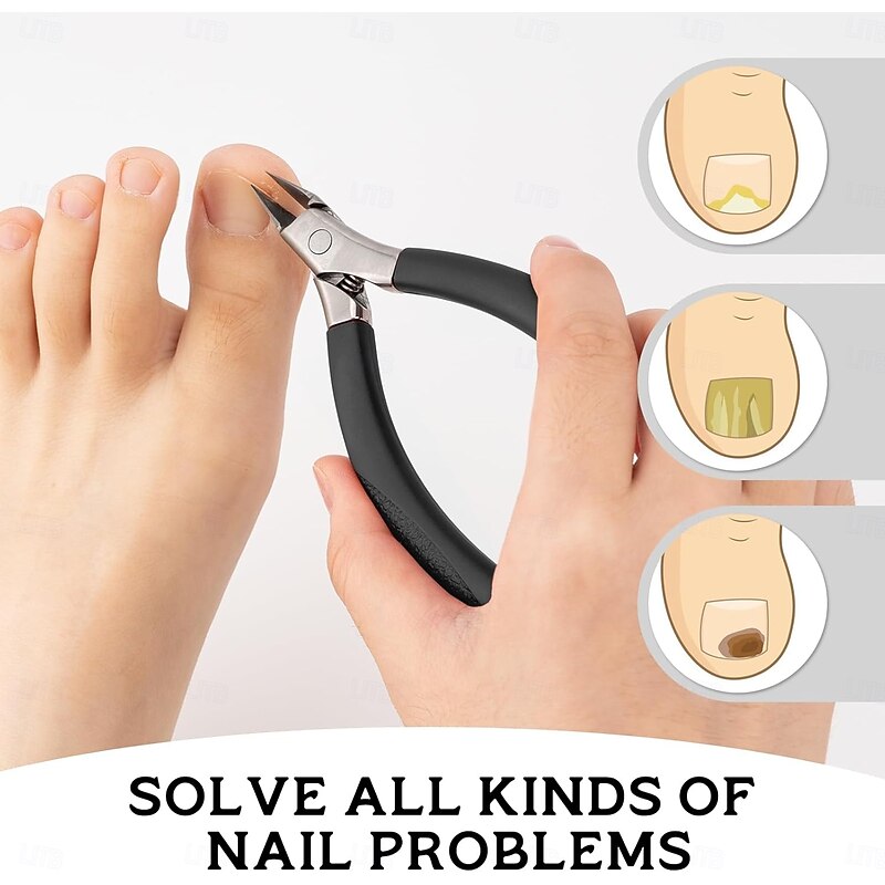 Toenail Clippers for Ingrown Toenails, Stainless Steel Ergonomic Nail Clippers with Sharp Curved Blade, Professional Trimmer for Thick Nails, Dead Skin & Calluses4