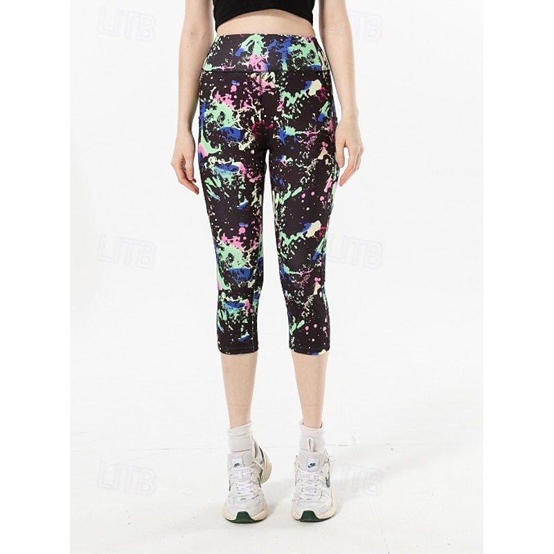 Women's EU / US Size Tights Capri shorts Cozy Leggings Tights Casual / Sporty Calf-Length Natural Camouflage Basic Outdoor Sports Stretchy Yoga Casual Daily Camouflage Spring, Fall, Winter, Summer