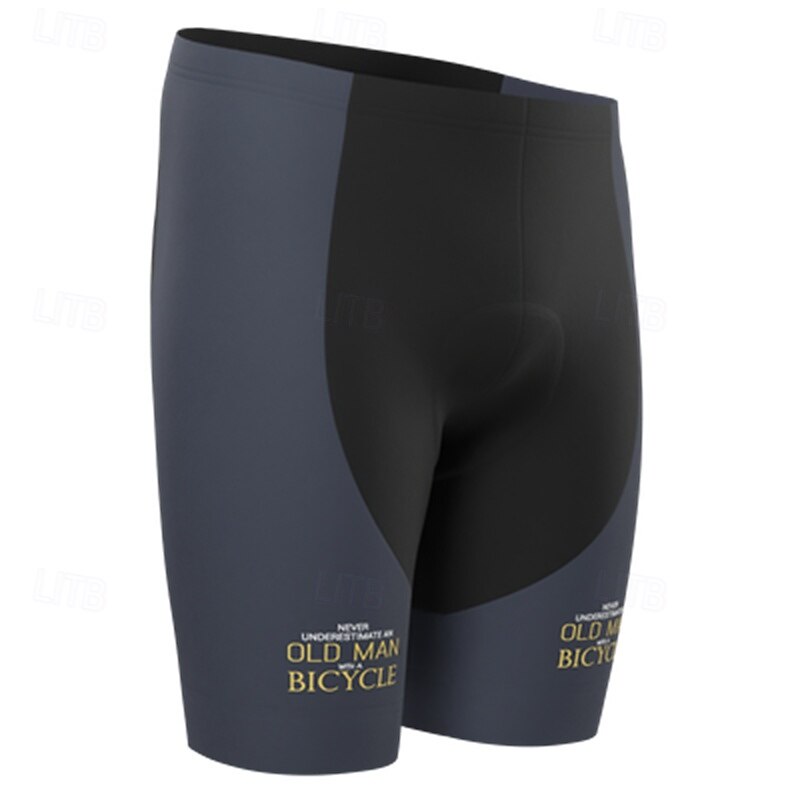 Men's Letter & Number Cycling Road Shorts Bike Shorts Cycling Padded Shorts Bike Shorts Bottoms Form Fit Mountain Bike MTB Road Bike Cycling Sports 3D Pad Quick Dry Sweat wicking Breathable Yellow Red3