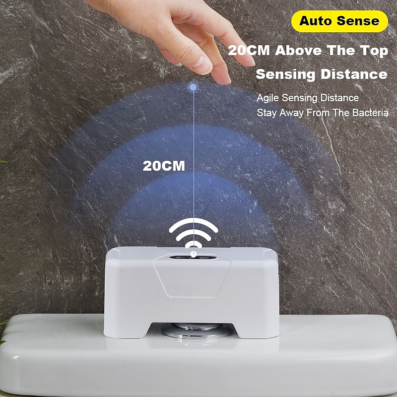 Smart Toilet Flusher Sensor Device Automatic Touch-Free Induction Flush System for Bathroom Water Tank Upgrade Kit3