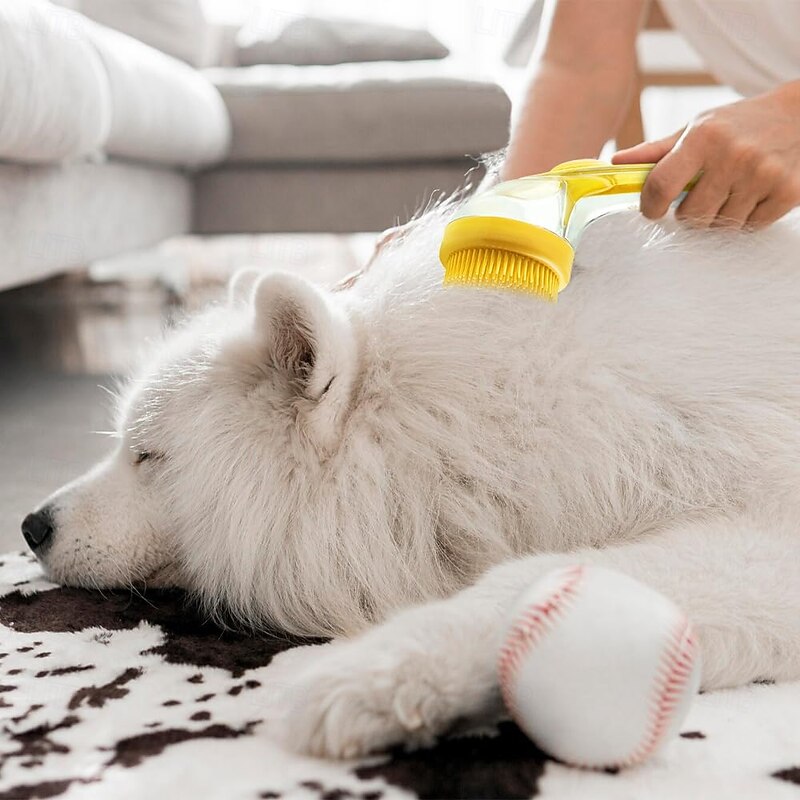 Pet Bath Brus, Dog Bath Brush Dog Scrubber for Bath, Bathing Dog Grooming Massage Brush for Long Short Haired Dogs Cats Shower3