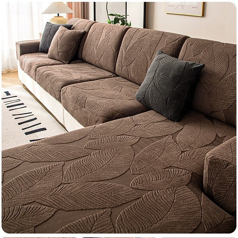 1pc Elastic Sofa Cover, All-Season, Anti-Slip, Water-Resistant, Thickened Fabric, Machine Washable, Dust-Proof, Slip-Resistant, For L-Shaped Sofa And 1-2-3-4 Seater Sofa