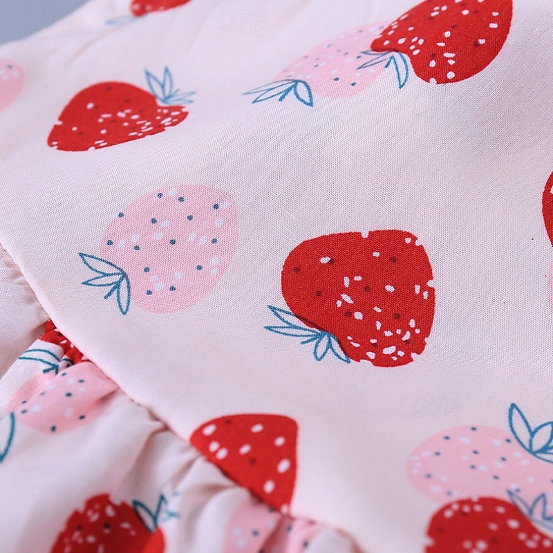 Kids Girls' Dress Flower Sleeveless Outdoor Ruched Adorable Basic Cotton Knee-length Casual Dress Floral Dress Summer 4 years+ Pink Red Royal Blue2