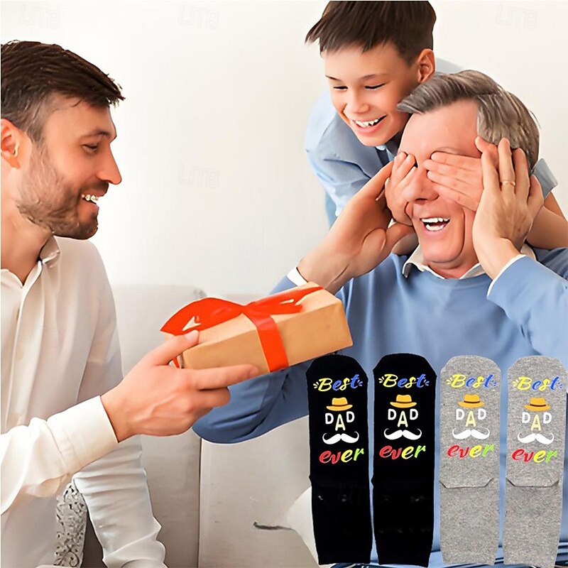 Happy Father's Day Gift Socks Ideal Gift for Dad 1 Pair4