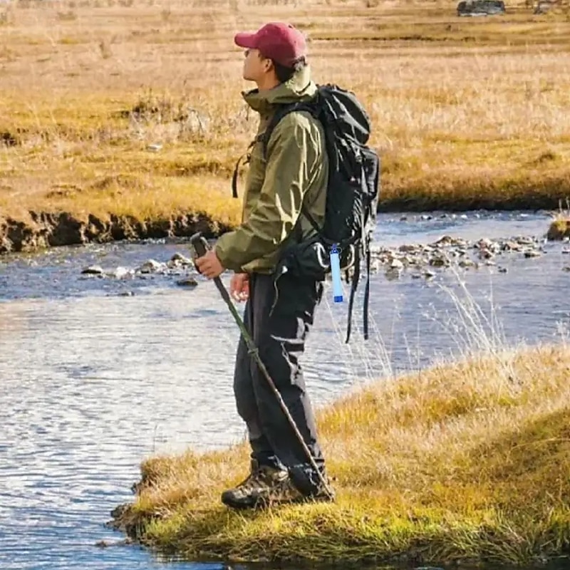 Outdoor Water Filter Personal Water Filtration Straw Emergency Survival Gear Water Purifier for Camping Hiking Climbing Backpacking3