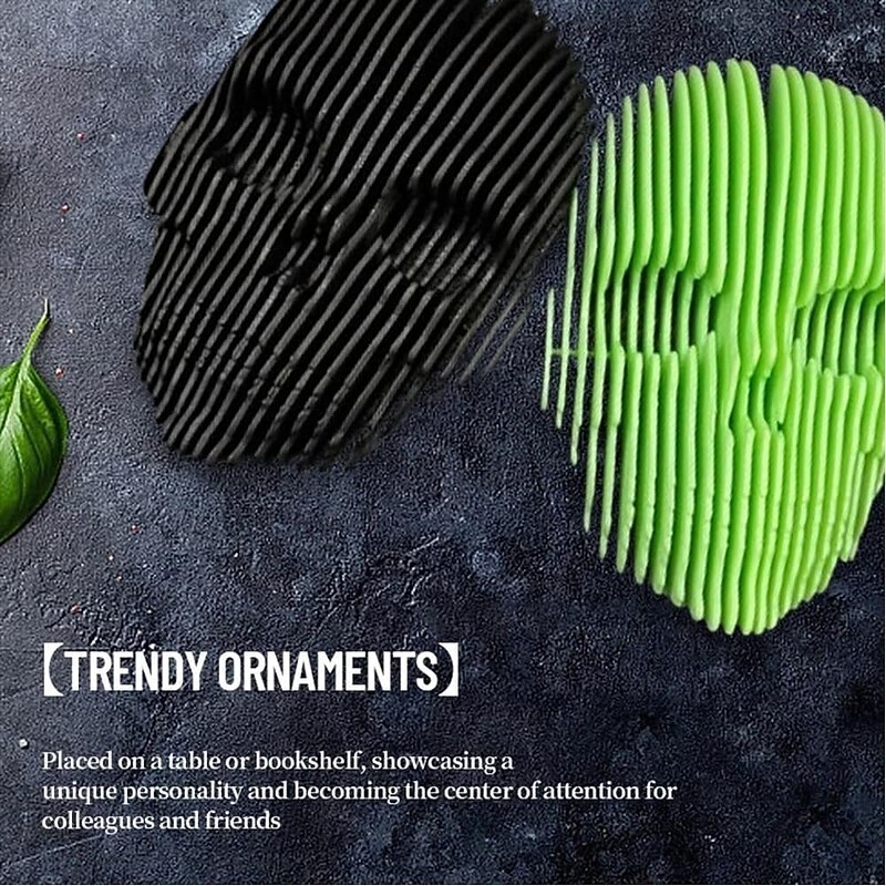 Halloween 3D Printed Luminous Quantum Skull Halloween Decor, Glow in The Dark Quantum Skeleton Head, Spooky Light Up Gift for Horror Fans, Gothic Table Decoration4