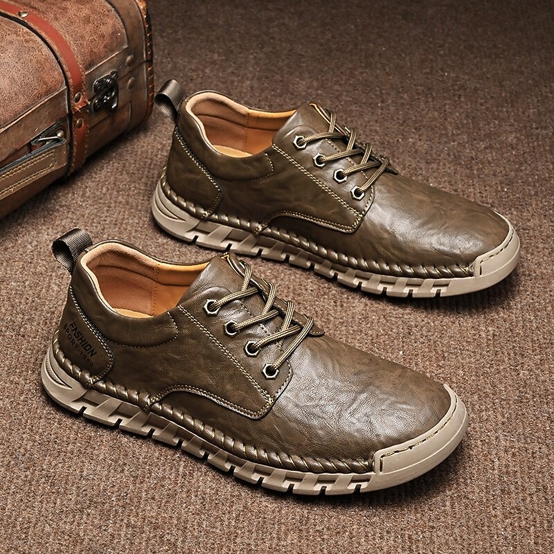 Men's Casual Sneakers – Trendy Faux Leather and Mesh Shoes for Running, Gym, and Casual Outings3