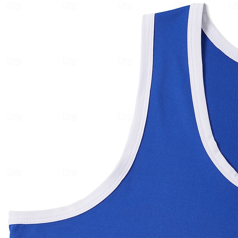 Men's Tank Top Vest Undershirt Sleeveless Shirt Sleeveless U Neck Scoop Neck Summer Solid Color Plain Fashion Sporty Classic Color Block Street Casual Sports Black White Red Top Tee for Men4