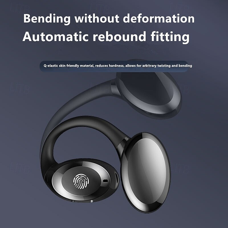 GD06 Open-Ear Wireless Earbuds Bluetooth 5.3 – TWS Clip-On Sport Headphones with Mic, Low Latency Gaming, HD Call, IPX5 Waterproof