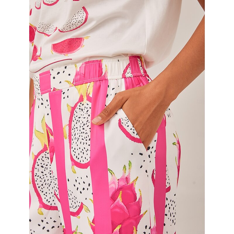 Dragon Fruit Striped Wide Leg Pants3