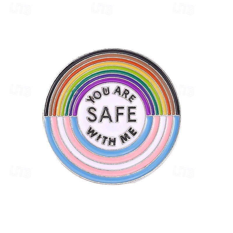 Pride Month LGBTQ Rainbow Pin for Love Unity and Pride Approx 3x3cm4
