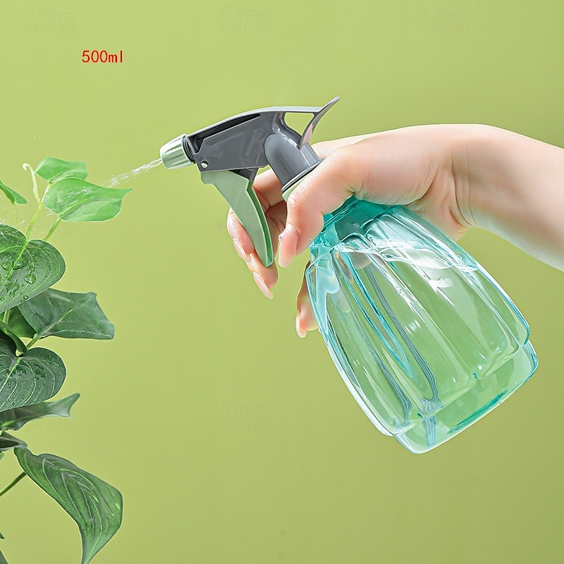 500ML Uniform Water Spray Bottle, Hand Pressure Disinfection and Cleaning Spray, New Color Melon Garden Spray Bottle3
