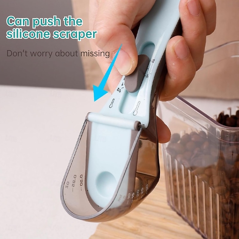 Adjustable Measuring Spoon, Multifunctional Cooking Metering Scoop Scale Baking Accessories Kitchen Tool Sets Measurements for Solid/Powder/Liquid2