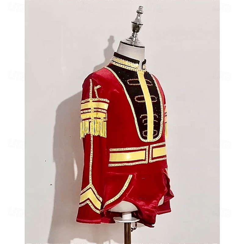 Men's Boys Ice Skating Tops Black Thumbhole Halo Dyeing High Elasticity Training Competition Skating Wear Classic Crystal / Rhinestone Long Sleeve Ice Skating Figure Skating2