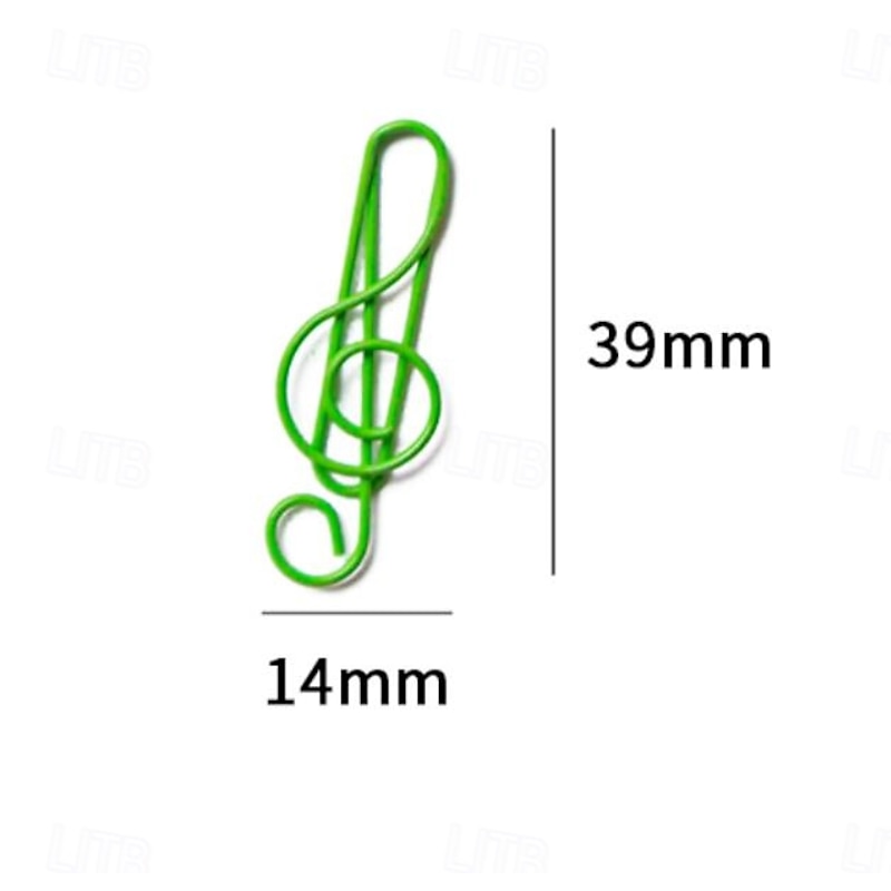 30Pcs Music Paper Clips, Metal Musical Notes Shaped Bookmark Clips for Desk Bookmark Office School Notebook3