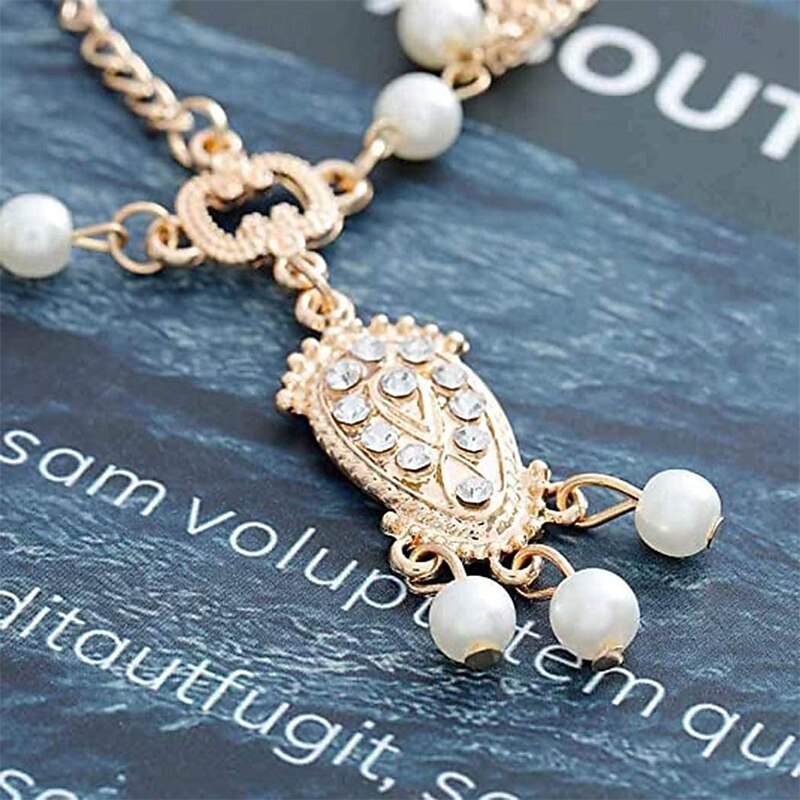 Boho Pearl Hair Chain Gold Tassel Headpiece Gypsy Festival Wedding Hair Accessories for Women4