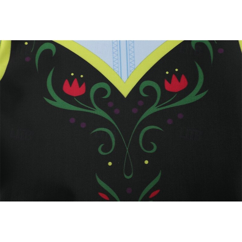 Frozen Fairytale Princess Anna Flower Girl Dress Theme Party Costume Tulle Dresses Cosplay Movie Cosplay for Girls' Kid's Carnival Masquerade Party3