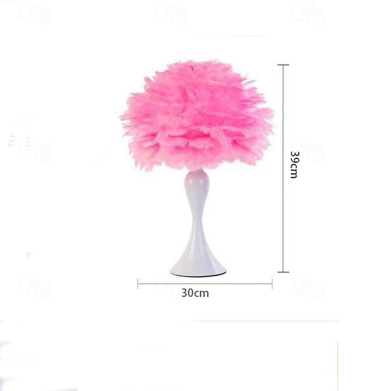 Table Lamp / Bedside lamps Ambient Lamps / Decorative Modern Contemporary For Bedroom / Girls Room Metal 110-120V / 220-240V White / Pink / Red4