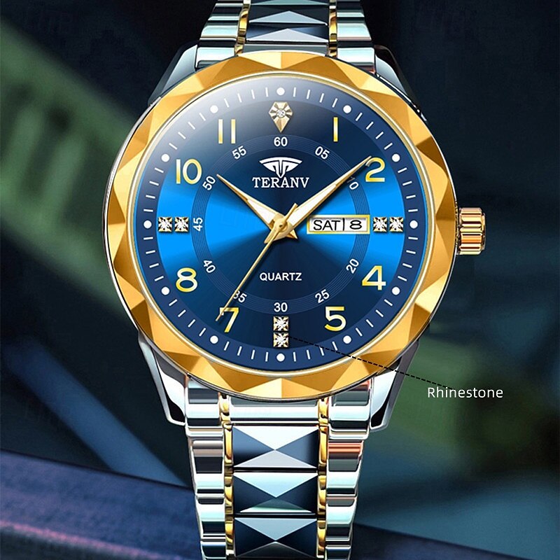 Stylish Couple's Digital Watch Set – IPX7 Waterproof, Luminous Dual Calendar Display (Monday–Sunday), Full Strap Design, Ideal Gift for Dating & Special Occasions3