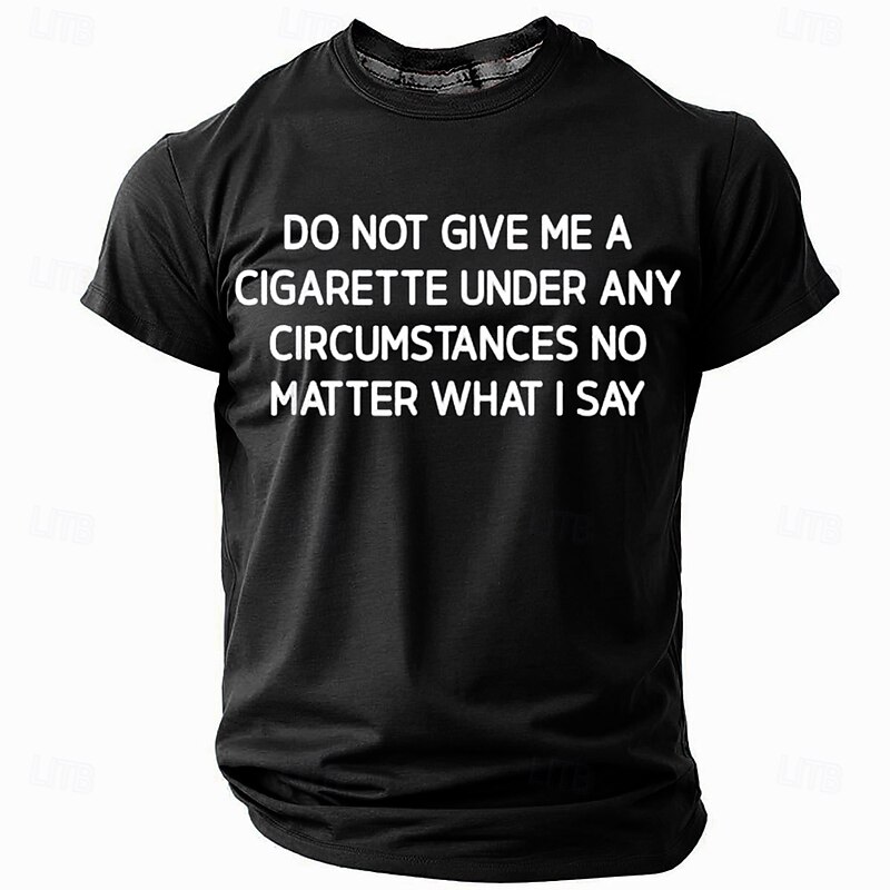 Men's Funny Slang T Shirt Short Sleeve T shirt 3D Print Crew Neck Round Neck Shirt Fashion Daily Basic Street Casual Daily Black Blue Green Summer Spring Clothing Apparel S M L XL XXL XXXL4