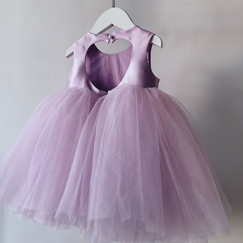 Kids Girls' Party Dress Solid Color Sleeveless Performance Mesh Princess Sweet Mesh Mid-Calf Sheath Dress Tulle Dress Summer Spring Fall kids Pink Sky Blue Purple4