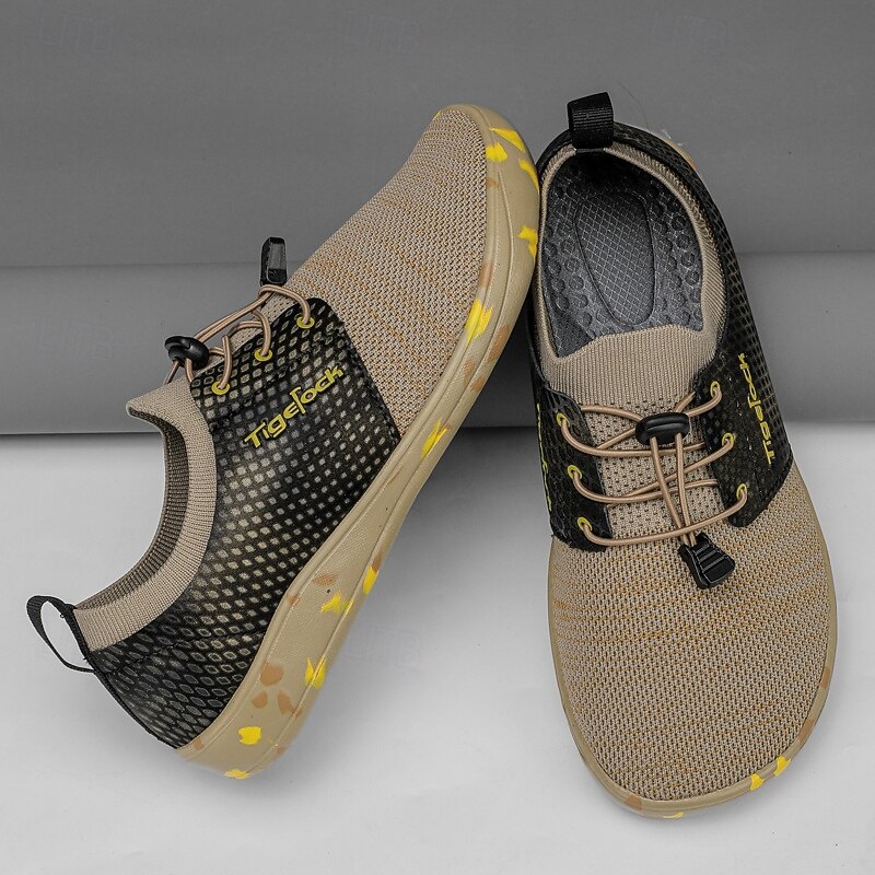 Men's Brown and Black Casual Athletic Shoes with Splash Detail – Lightweight Sport-Inspired Sneakers for Urban Wear and Outdoor Hikes2