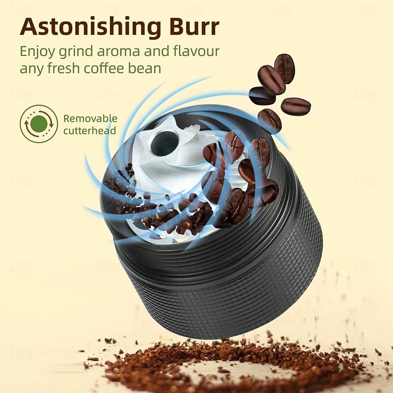 Manual Coffee Grinder Hand Adjustable Steel Core Burr For Kitchen Portable Hand Espresso Coffee Milling Tool4