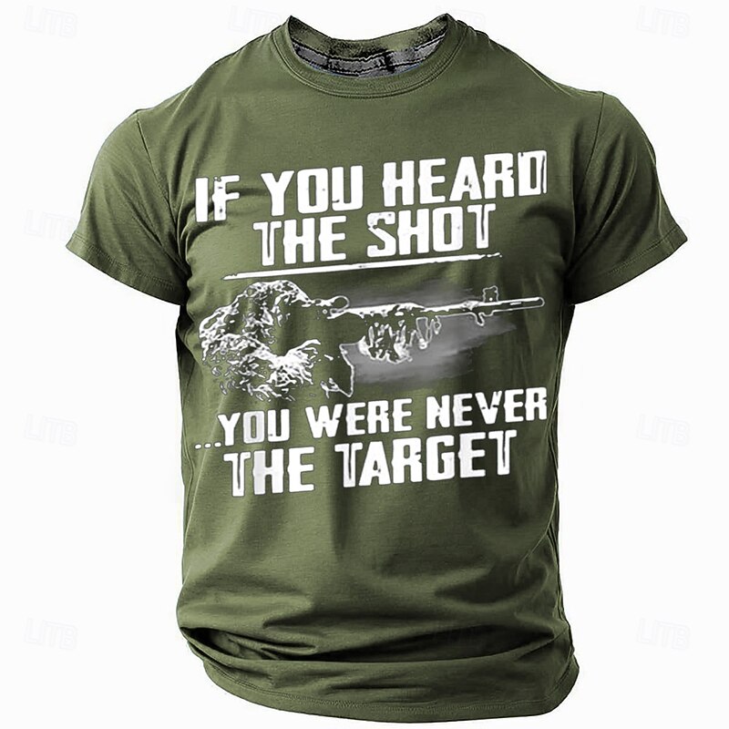 Men's Funny T Shirt Short Sleeve T shirt Graphic Print Crew Neck Shirt Fashion Daily Basic Street Casual Daily Black Red Blue Summer Spring Clothing Apparel S M L XL XXL XXXL