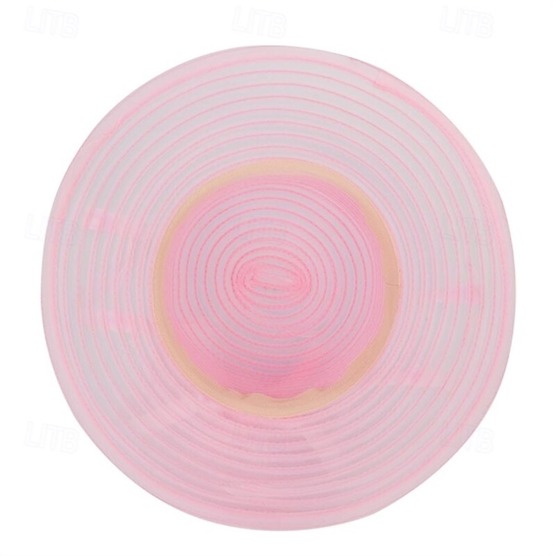 Women's Kentucky Derby Church Dress Hat Wide-Brim-Lace Hat Fascinator Tea Party Cap Wedding Hat4