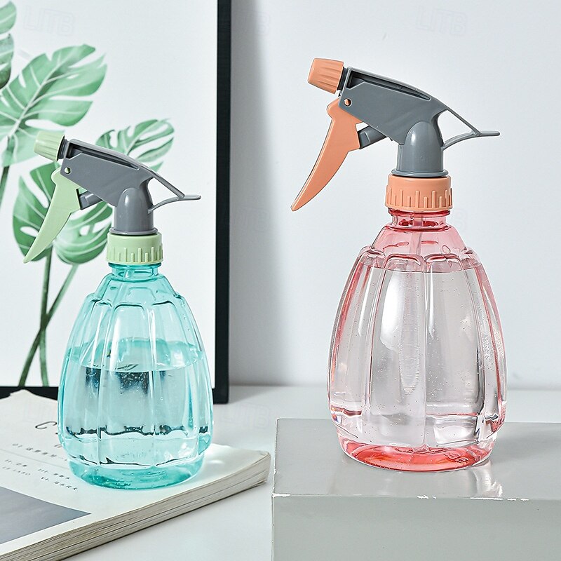 500ML Uniform Water Spray Bottle, Hand Pressure Disinfection and Cleaning Spray, New Color Melon Garden Spray Bottle