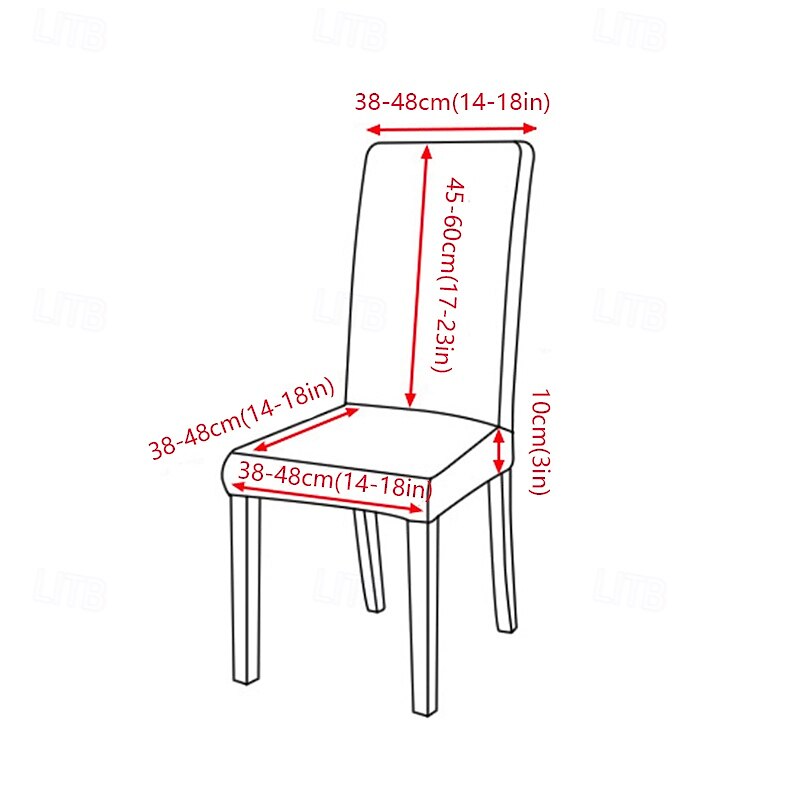 2 Pcs Stretch Dining Chair Cover Slipcover for Dinning Party Elastic Anti-dust Seat Coverfor Hotel Office Ceremony Banquet Wedding Party2
