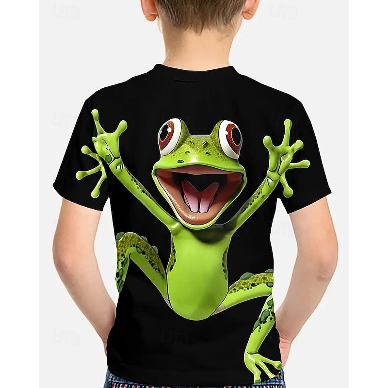 Boys 3D Animal T shirt Tee Short Sleeve Summer Spring Fashion Basic Kids 4-12 Years Crew Neck Outdoor Casual Daily Regular Fit2
